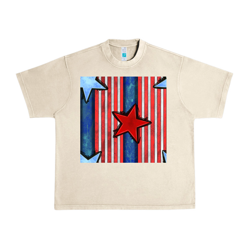 4th Of July Stars And Stripes Seamless Pattern Urban Heavy Tee by BundleAndBundleShop | Teevron