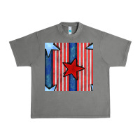 Tornado 4th of july stars and stripes seamless pattern Urban Heavy Tee - BundleAndBundleShop