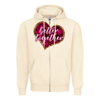 Sandshell better together Zipper Hoodie - NancyCooperArtShop