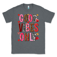 Charcoal Heather good vibes only Classic Tee - NancyCooperArtShop