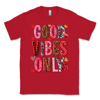 Red good vibes only Classic Tee - NancyCooperArtShop