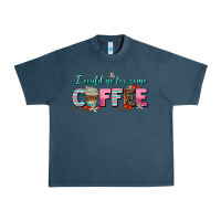 Midnight Navy i could go for some coffee Urban Heavy Tee - AdoDesignShop