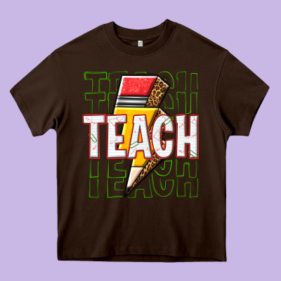 Teach Heavy Core Tee Designed By Texasbilliewilder