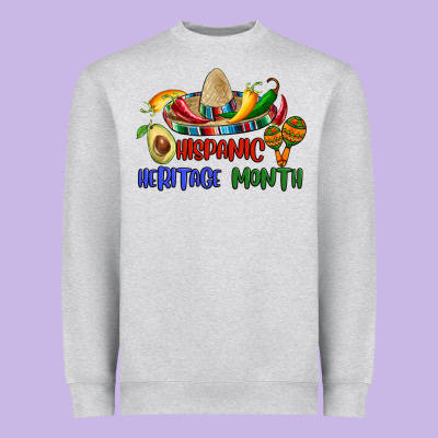 Hispanic Heritage Month Heavyweight Sweatshirt Designed By Bundleandbundleshop
