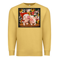 Antique Gold Christmas pigs tumbler Premium Sweatshirt - Jasminsmagicworld