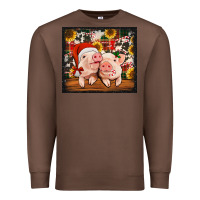 Chestnut Christmas pigs tumbler Premium Sweatshirt - Jasminsmagicworld