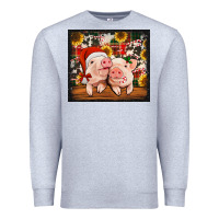 Heather Grey Christmas pigs tumbler Premium Sweatshirt - Jasminsmagicworld