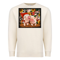 Christmas Pigs Tumbler Premium Sweatshirt | Teevron