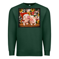 Sports Green Christmas pigs tumbler Premium Sweatshirt - Jasminsmagicworld