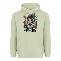 Matcha pilot life gnome Heavyweight Hoodie - BarkalooDesign