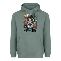 Sage pilot life gnome Heavyweight Hoodie - BarkalooDesign