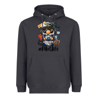 Smoke pilot life gnome Heavyweight Hoodie - BarkalooDesign