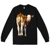 Black simmental calf Long Sleeve Tee - LillyAllenDesigns