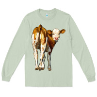 Matcha simmental calf Long Sleeve Tee - LillyAllenDesigns