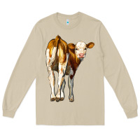 Mushroom simmental calf Long Sleeve Tee - LillyAllenDesigns
