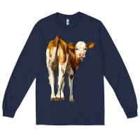 Navy simmental calf Long Sleeve Tee - LillyAllenDesigns