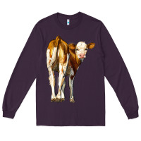 Plum simmental calf Long Sleeve Tee - LillyAllenDesigns