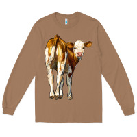 Toasted Coconut simmental calf Long Sleeve Tee - LillyAllenDesigns