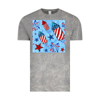 Cloud Rock 4th of july firecracker and star seamless  pattern Vintage Tee - BundleAndBundleShop