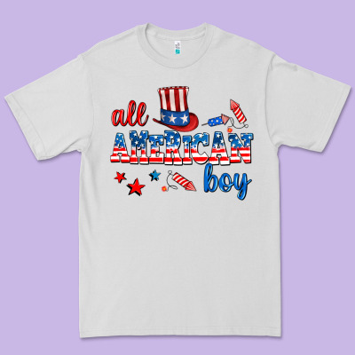 All American Boy Premium Tee Designed By Adodesignshop