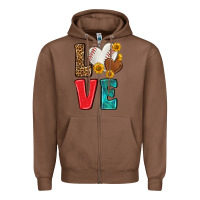 Chestnut western love baseball Zipper Hoodie - NancyCooperArtShop