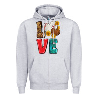 Heather Grey western love baseball Zipper Hoodie - NancyCooperArtShop