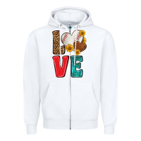 White western love baseball Zipper Hoodie - NancyCooperArtShop