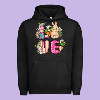 Love Easter Day Urban Hoodie Designed By Howdyjamesfarm