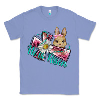 Colony Blue he is risen cross rabbit Classic Tee - BarkalooDesign