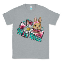 Heather Grey he is risen cross rabbit Classic Tee - BarkalooDesign