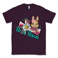 Plum he is risen cross rabbit Classic Tee - BarkalooDesign