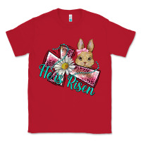 Red he is risen cross rabbit Classic Tee - BarkalooDesign