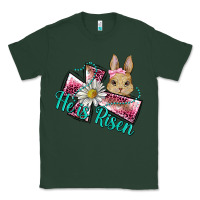 Sports Green he is risen cross rabbit Classic Tee - BarkalooDesign