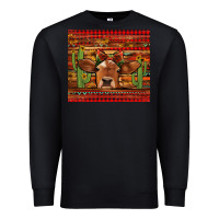 Black western christmas cow tumbler Premium Sweatshirt - Jasminsmagicworld
