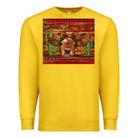 Lemon western christmas cow tumbler Premium Sweatshirt - Jasminsmagicworld