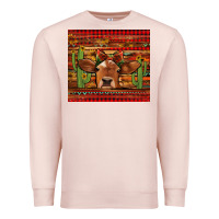 Pale Pink western christmas cow tumbler Premium Sweatshirt - Jasminsmagicworld