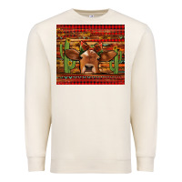 Sandshell western christmas cow tumbler Premium Sweatshirt - Jasminsmagicworld