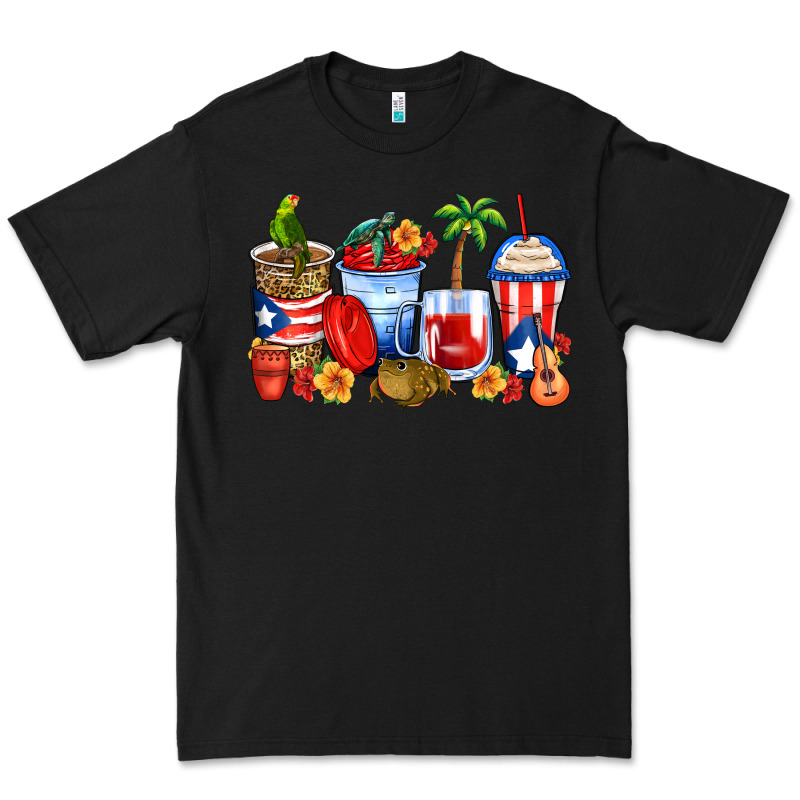 Puerto Rico Coffee Cups Premium Tee by Zillion Design Studio | Teevron