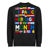 Black hispanic haritage month flags Heavyweight Sweatshirt - BundleAndBundleShop