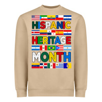 Hispanic Haritage Month Flags Heavyweight Sweatshirt | Teevron