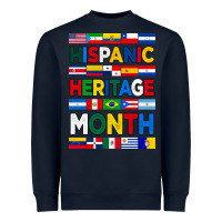 Navy hispanic haritage month flags Heavyweight Sweatshirt - BundleAndBundleShop