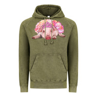 Balerina Baby Pig With Tutu Vintage Hoodie | Teevron