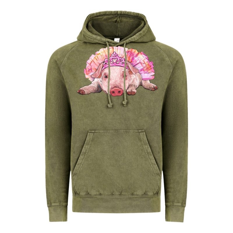Balerina Baby Pig With Tutu Vintage Hoodie by RanaPortraitStore | Teevron