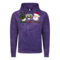 Cloud Purple peace love christmas Vintage Hoodie - BundleAndBundleShop