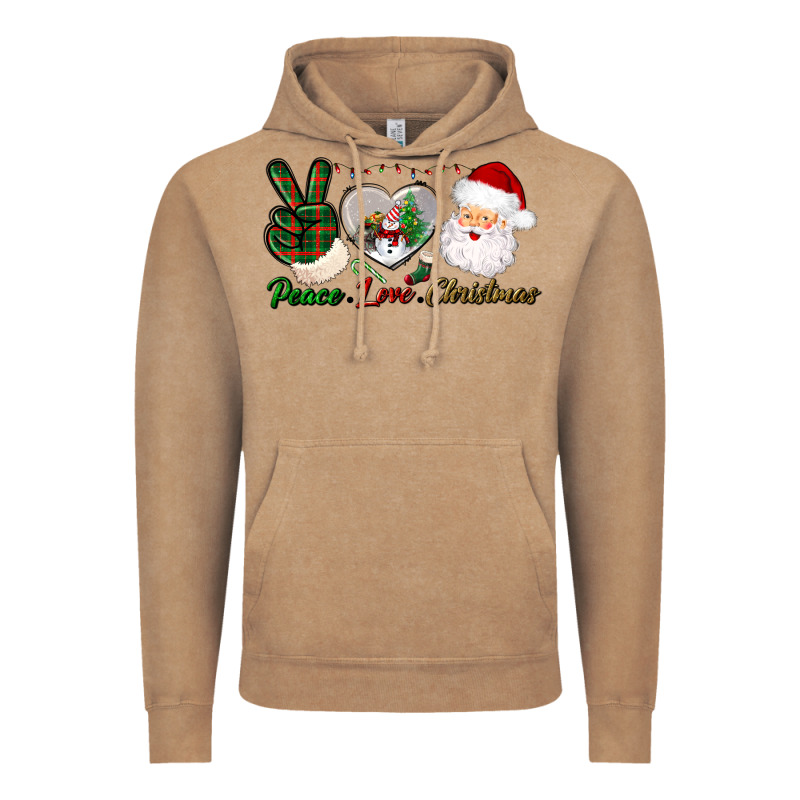 Peace Love Christmas Vintage Hoodie by BundleAndBundleShop | Teevron