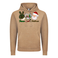 Vintage Coffee peace love christmas Vintage Hoodie - BundleAndBundleShop