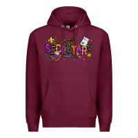 Burgundy mardi gras school secretary Premium Hoodie - texasbilliewilder