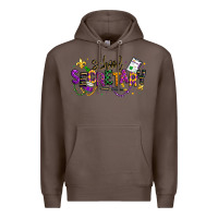 Coffee mardi gras school secretary Premium Hoodie - texasbilliewilder
