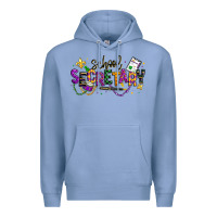 Colony Blue mardi gras school secretary Premium Hoodie - texasbilliewilder