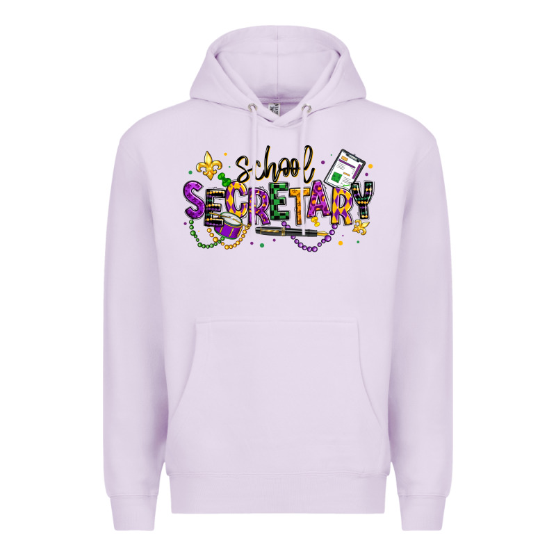 Mardi Gras School Secretary Premium Hoodie by texasbilliewilder | Teevron